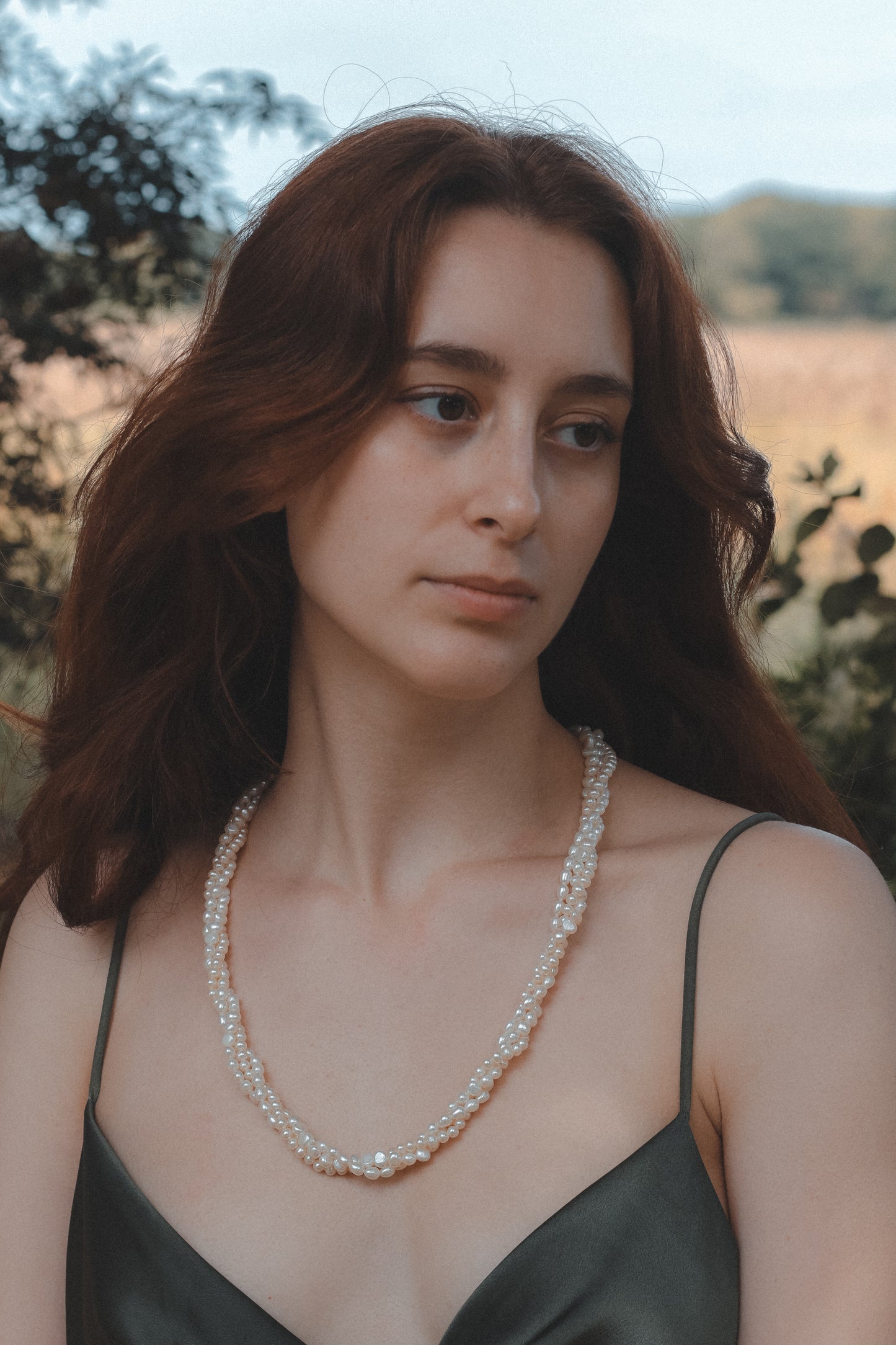 Freshwater Triple Strand Pearl Necklace