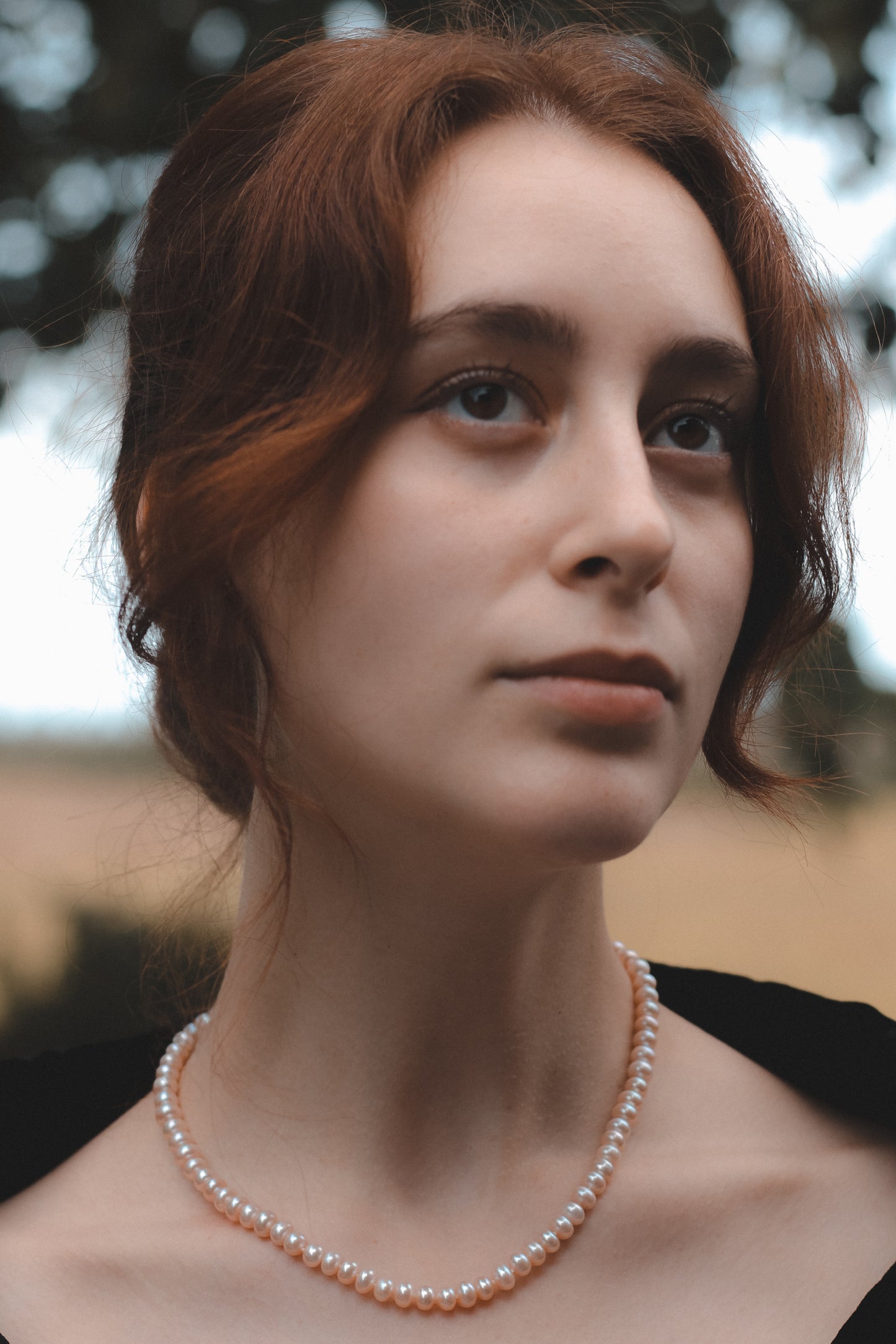 Peach Freshwater Pearl Necklace