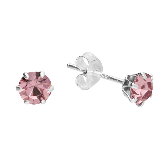 5mm Light Amethyst Austrian crystal stud