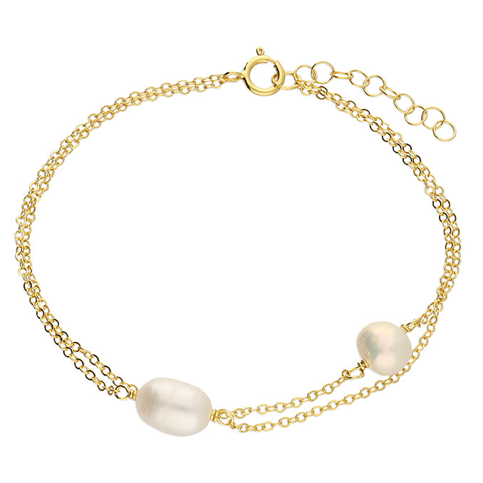 Freshwater Pearl Gold Plated Bracelet