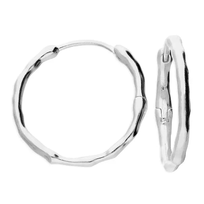 23mm Organic Molton Hoop Earrings