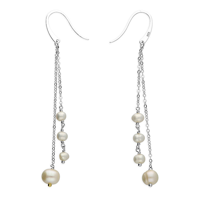 Multi-Freshwater Pearl Drop Earrings