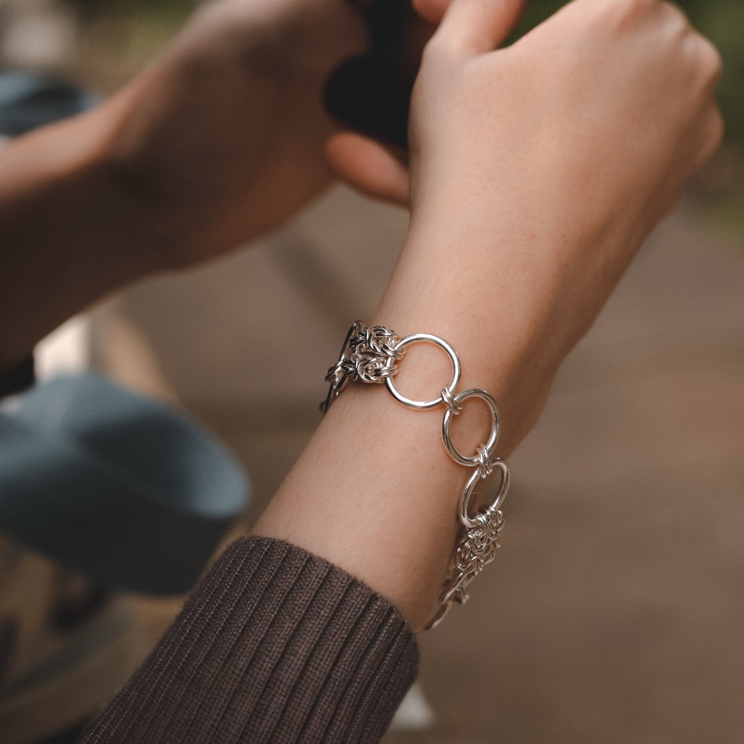 Byzantine Chain Mail and Circle Bracelet
