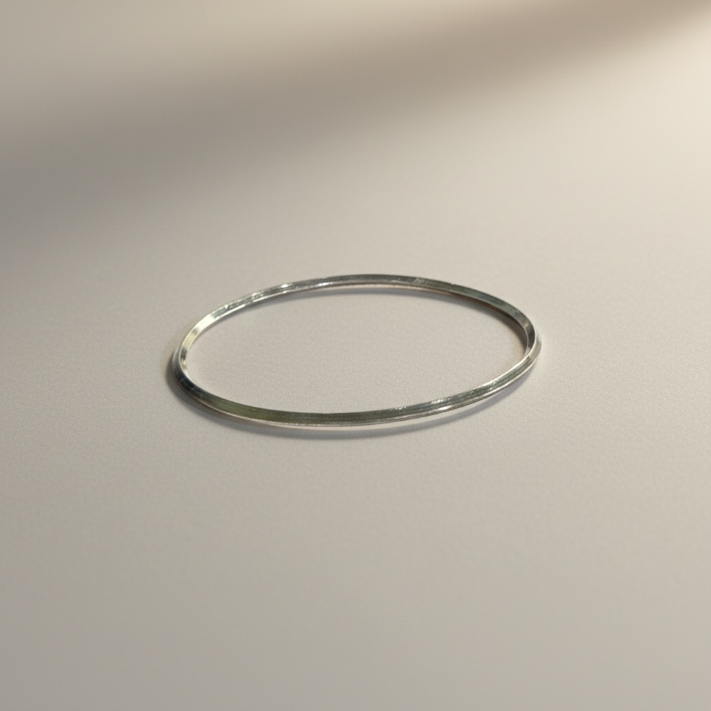 Silver Square Bangle