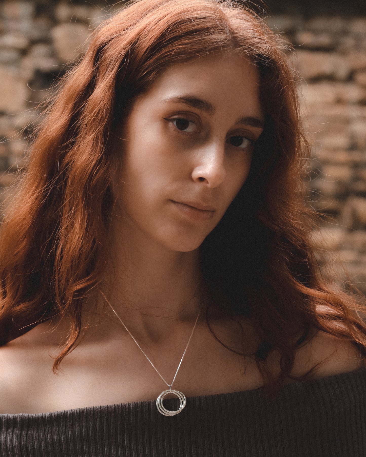 Silver Triple Ring Pendant
