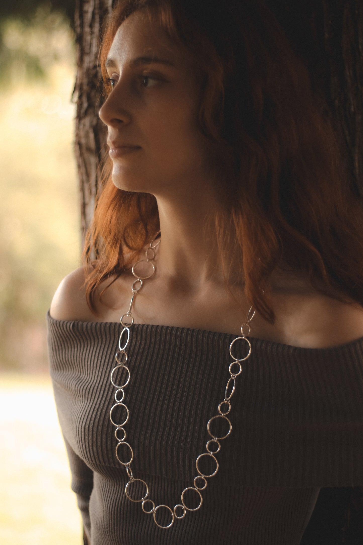 Hammered Circle Necklace