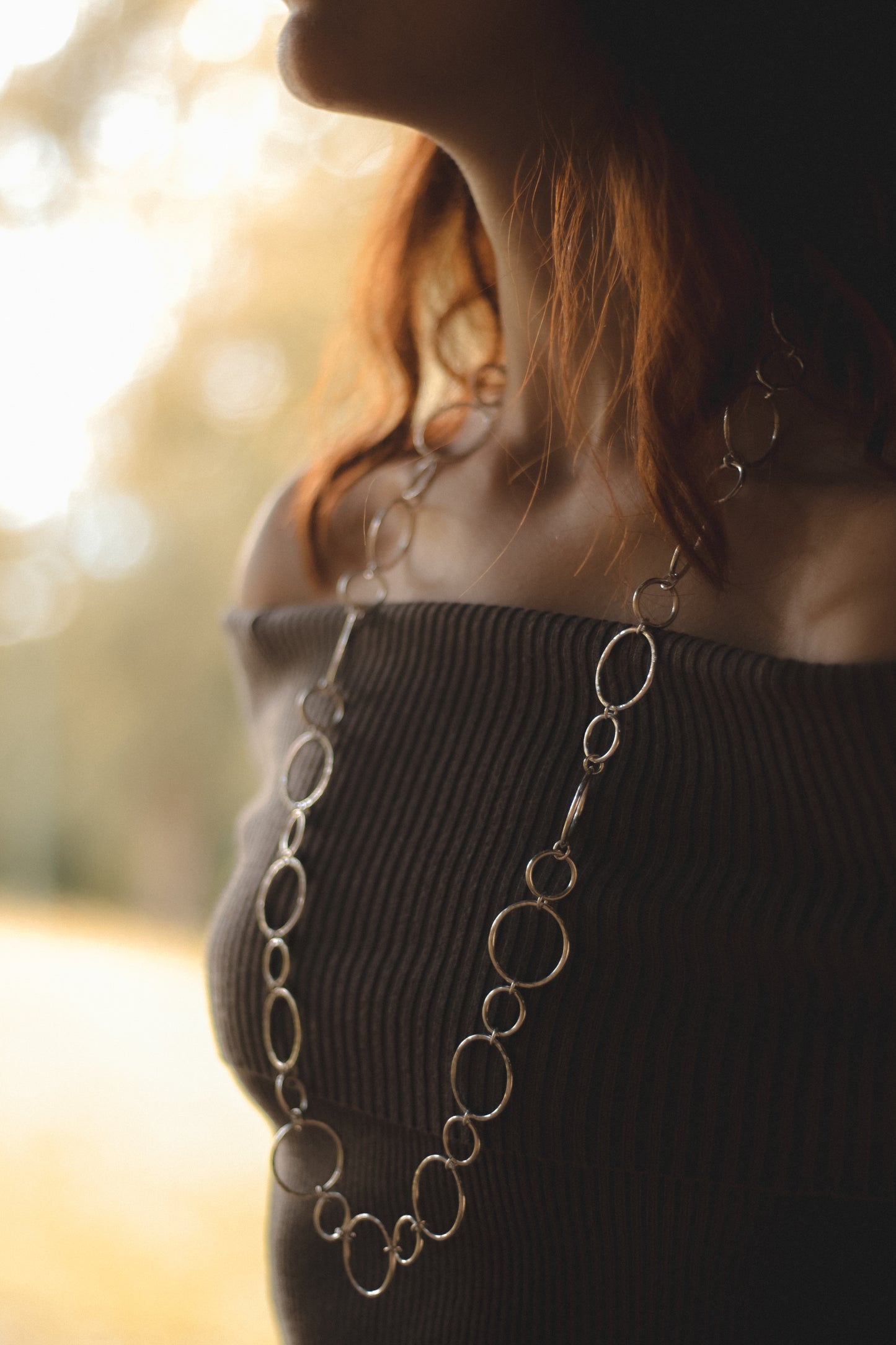Hammered Circle Necklace