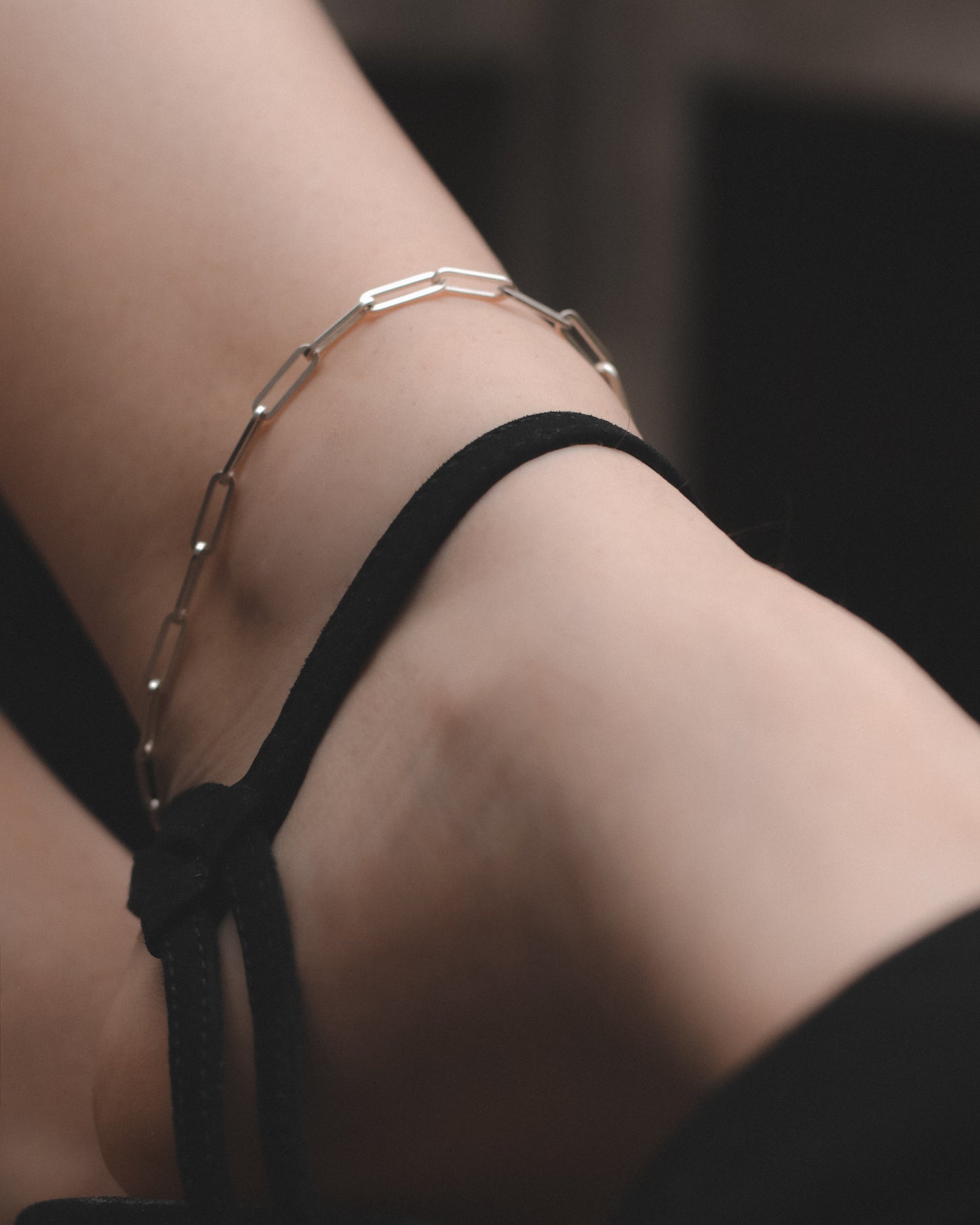 Medium Weight Paperclip Ankle Chain