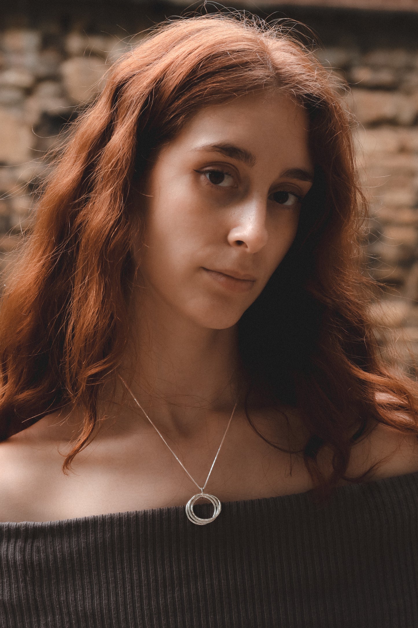 Silver Triple Ring Pendant