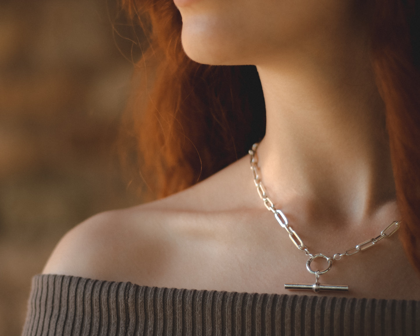 Heavy Paperclip Chain Necklace