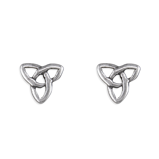 Celtic Square Triangle Stud