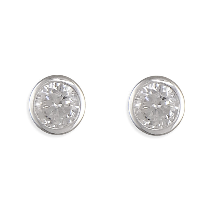 PAVE SET CZ EARRINGS