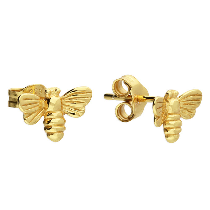 GOLD PLATED MINI BEE STUD