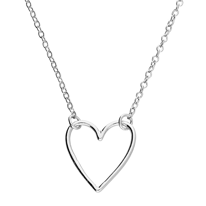 Open Heart Pendant and a Trace Chain