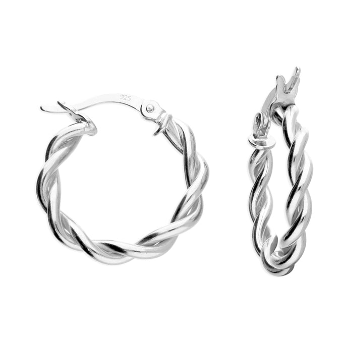 Twisted 20mm Hoop with Creole Fastening
