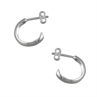 D SHAPED WEDDING BAND EARRINGS