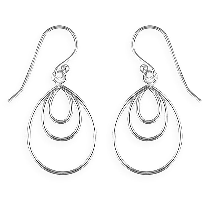 TRIPLE WIRE TEARDROP EARRINGS