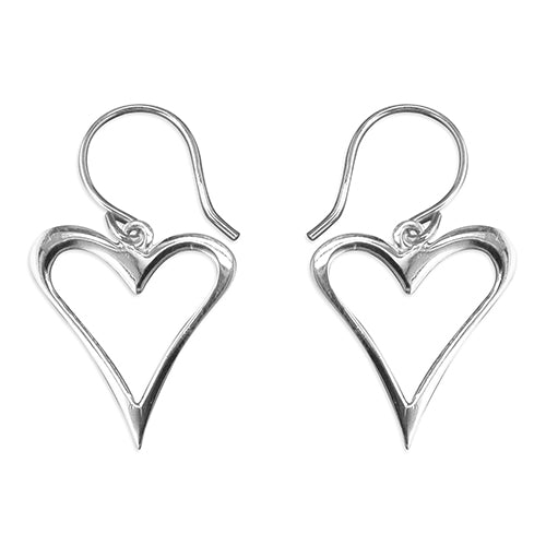 ABSTRACT OPEN HEART EARRINGS