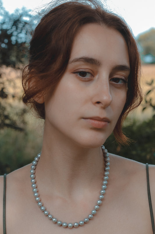 Freshwater Grey Pearl Necklace