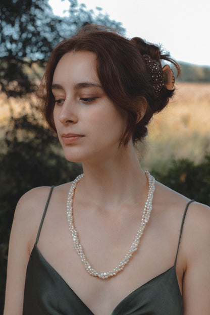 Freshwater Triple Strand Pearl Necklace