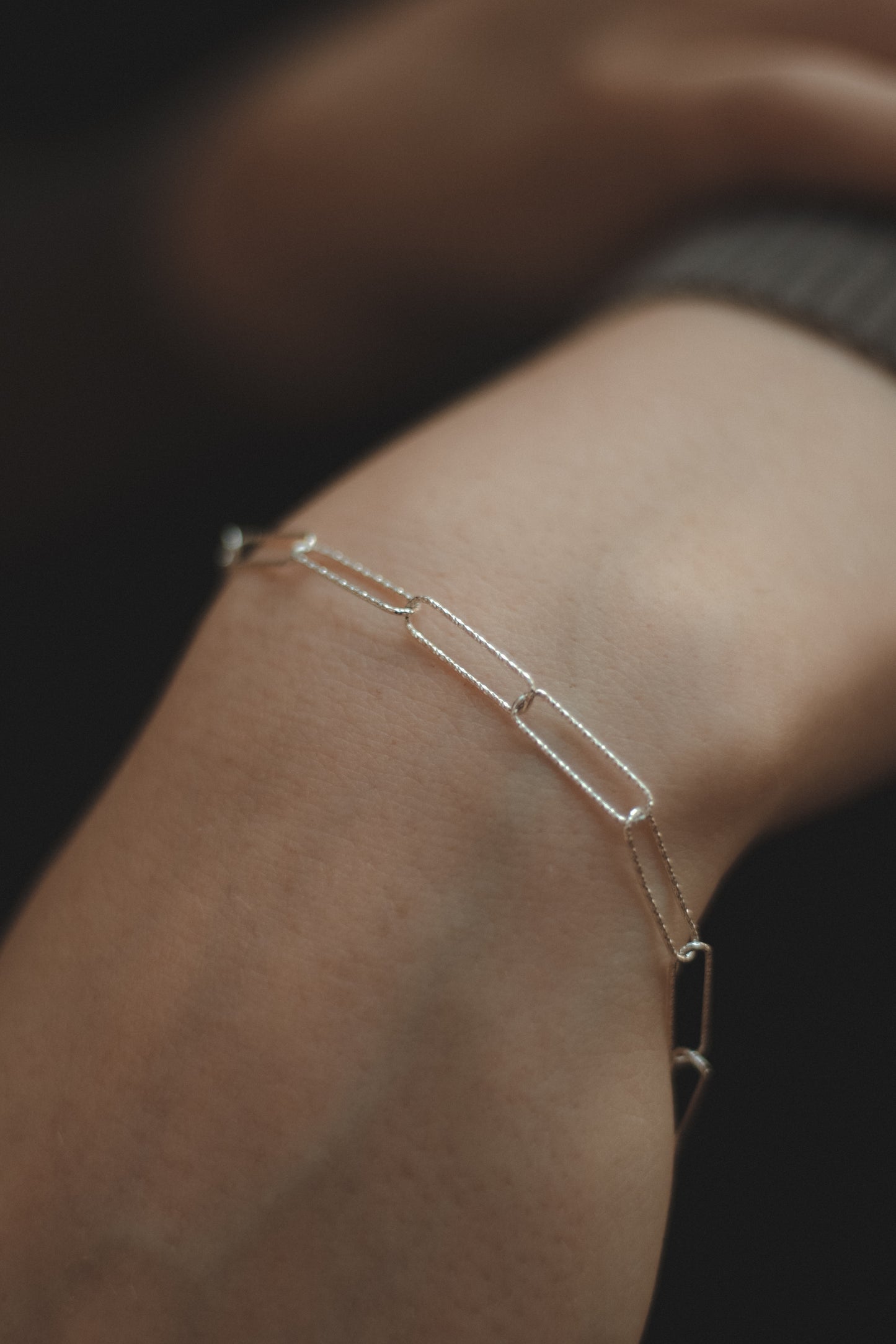 Sparkly Long Link Round Chain