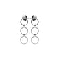 Suspended Triple Hoop Earrings
