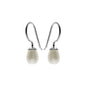 Simple Freshwater Pearl Fixed Hoop Freshwater Earring