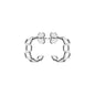 Staggered Square Outline Hoops