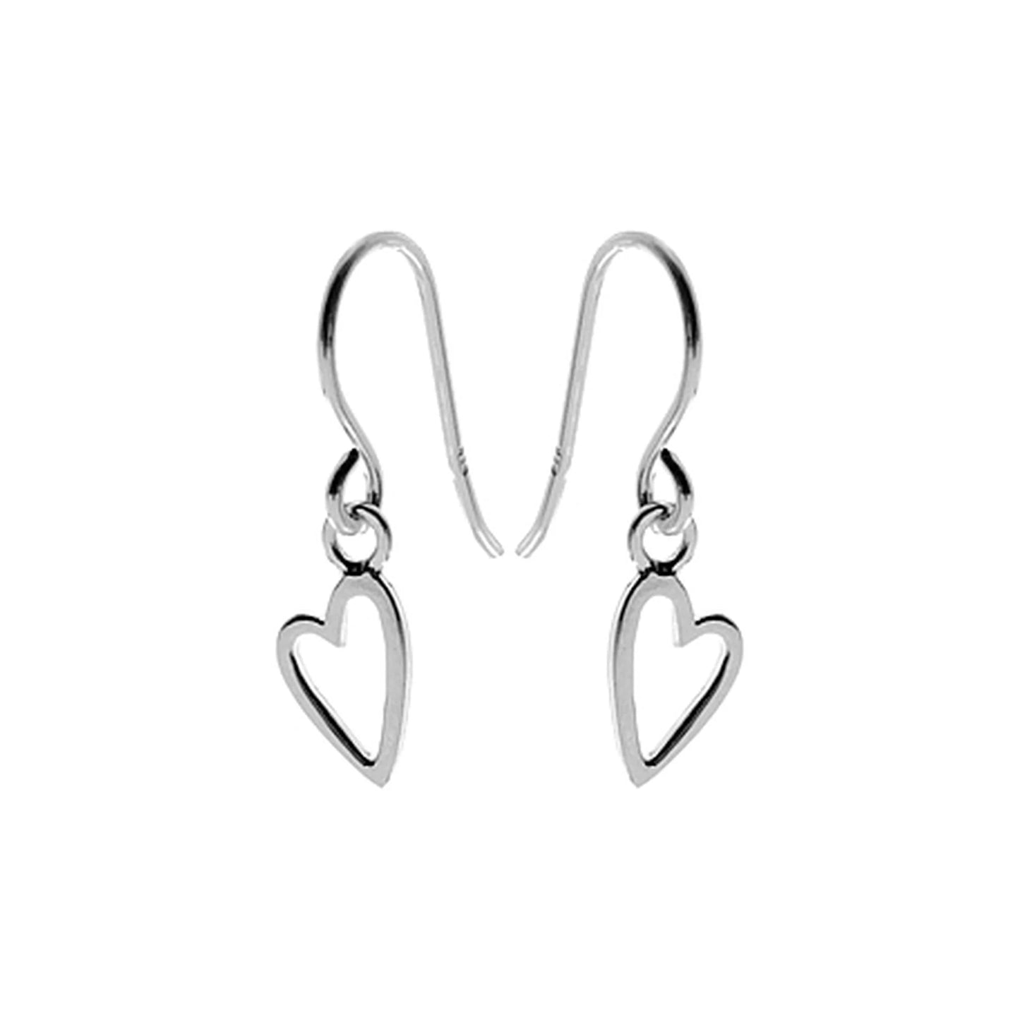 Single Offset Heart Earrings