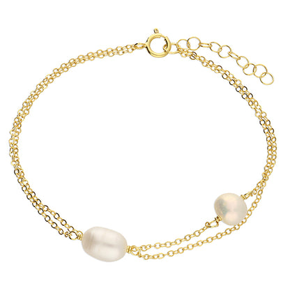 Freshwater Pearl Gold Plated Bracelet