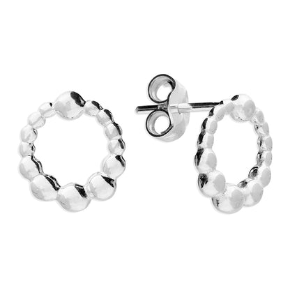 Graduated Bead Circle Stud