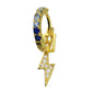 Single Hinged Huggie Bolt of Lightening Earrings