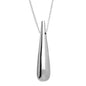 Long Polished Hollow Teardrop Pendant