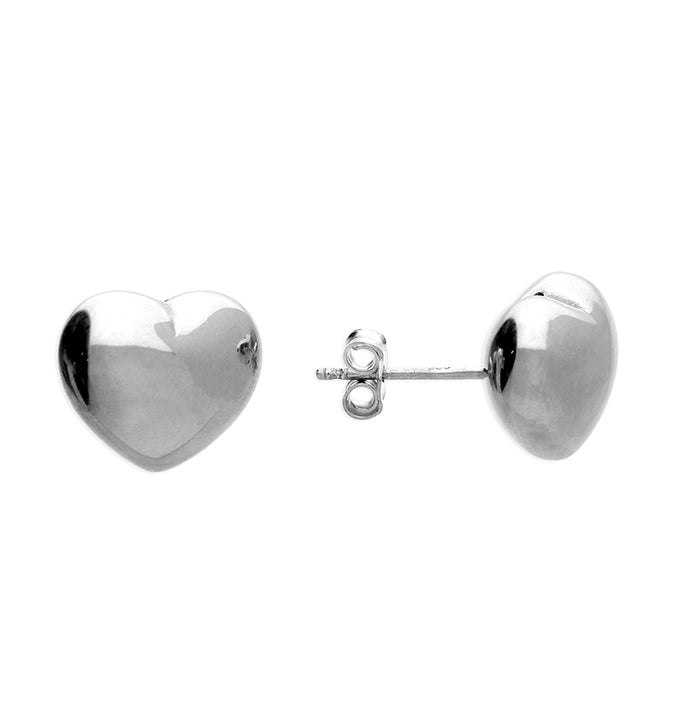 Puffed Heart Stud