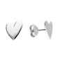 Sterling Silver Heart Stud Earrings