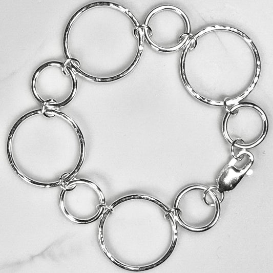 Hammered Circle Bracelet