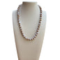 White and Gold Porcelain Knotted Necklace
