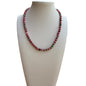 Hot Pink Agate Beaded Necklace
