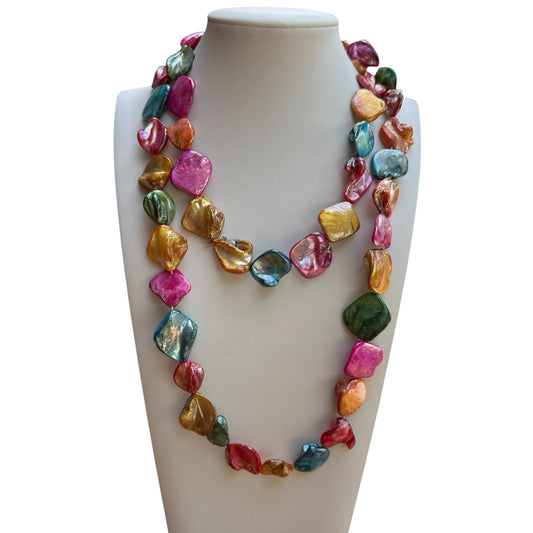 Mother of Pearl Multi-Coloured  Necklace