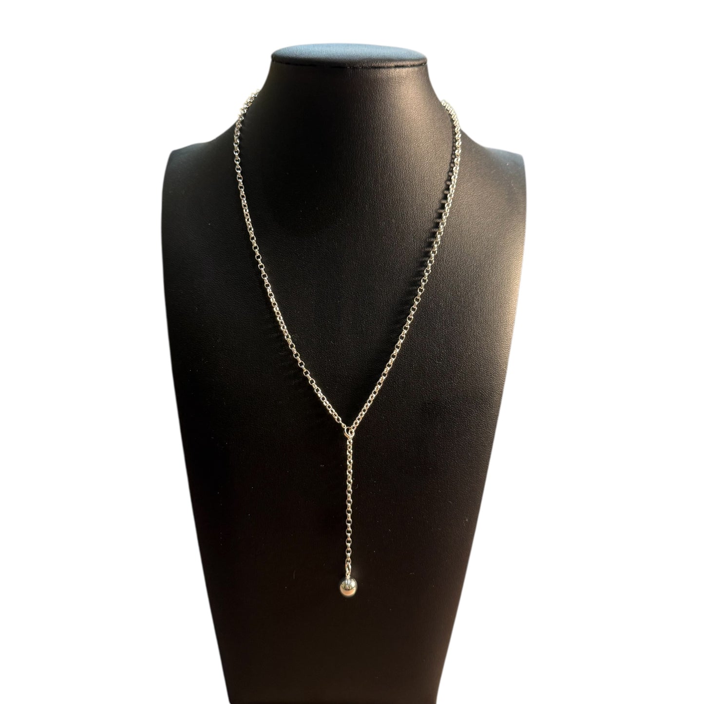 Silver Lariat Necklace