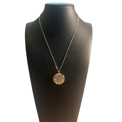Reticulated Pure Silver Pendant