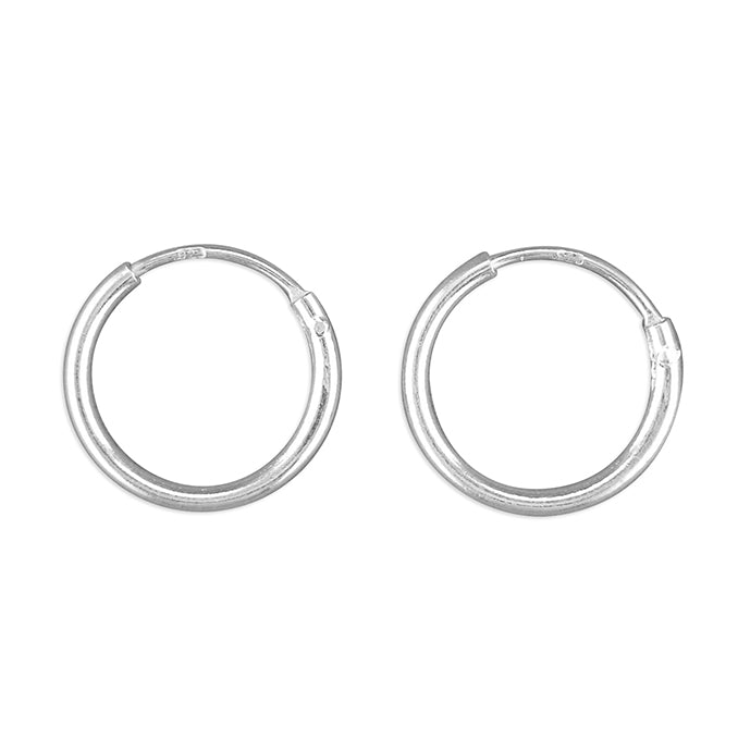 12mm Silver Sleeper Top Hinged