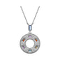 Textured Open Disc Necklace