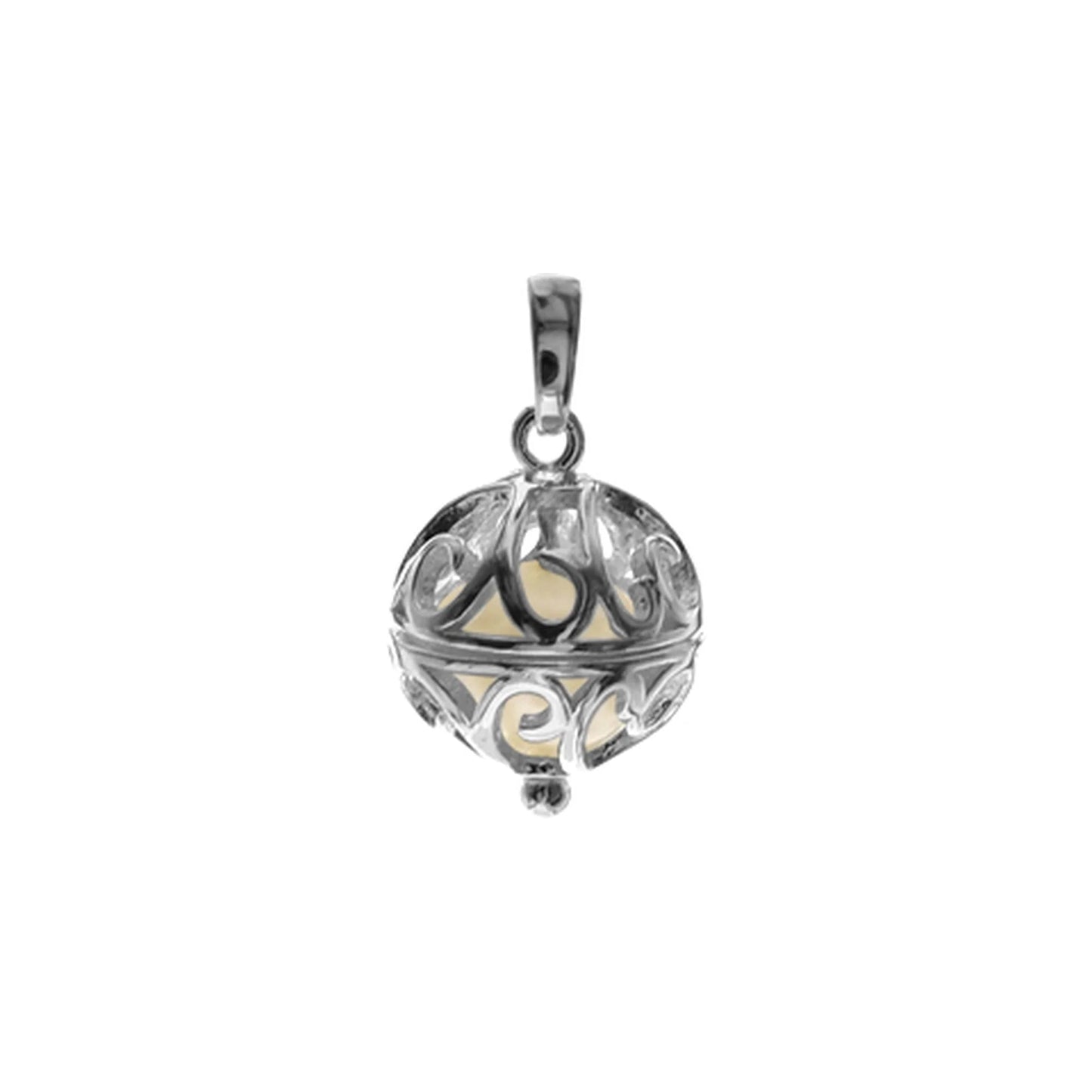 Bauble with Enclosed Pearl Pendant