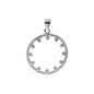 Circular CZ Set Dial Pendant