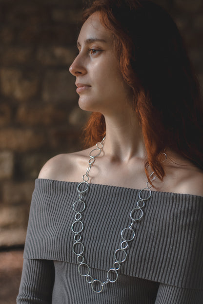 Hammered Circle Necklace