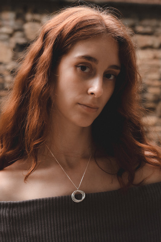 Silver Triple Ring Pendant