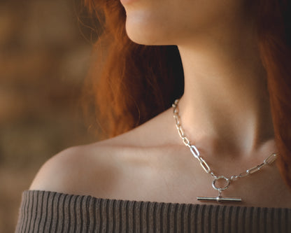 Heavy Paperclip Chain Necklace