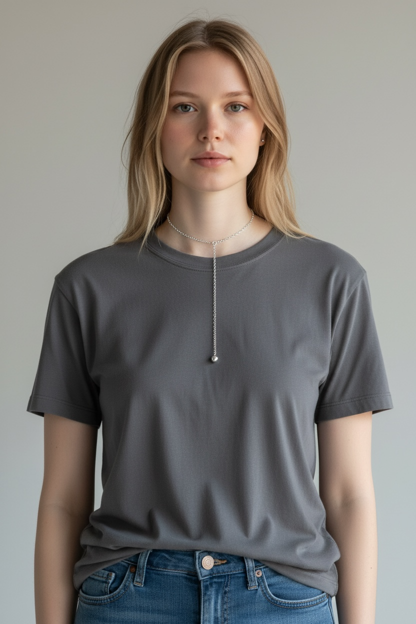 Silver Lariat Necklace