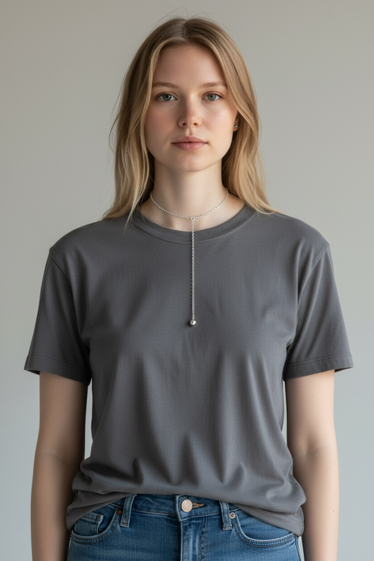 Silver Lariat Necklace